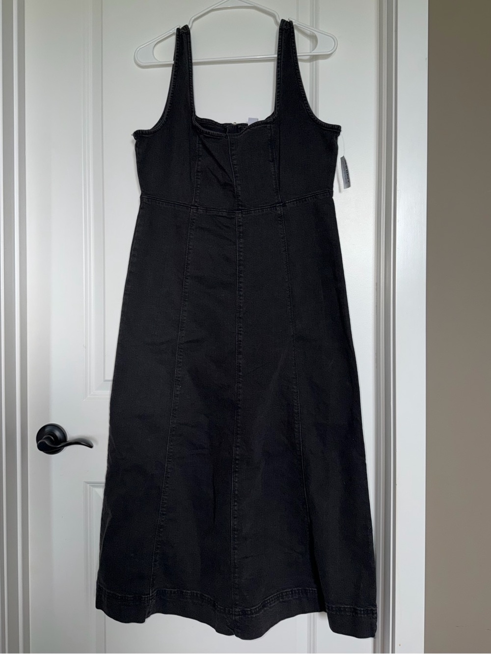 Old Navy Black Midi Tank Dress